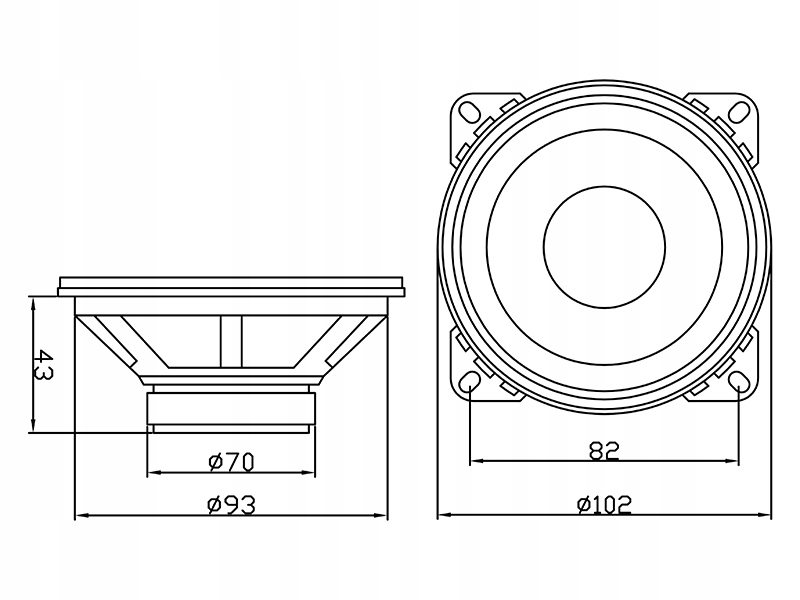 Głośnik BLOW WK400 4Ohm Model WK400