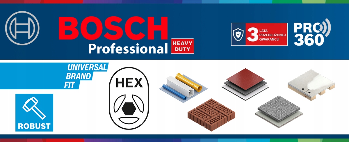 Uchwyt ADAPTER BITÓW MAGNETYCZNY HEX 1/4 150mm PRZEDŁUŻKA BOSCH Grubość nasady bitu 1/4