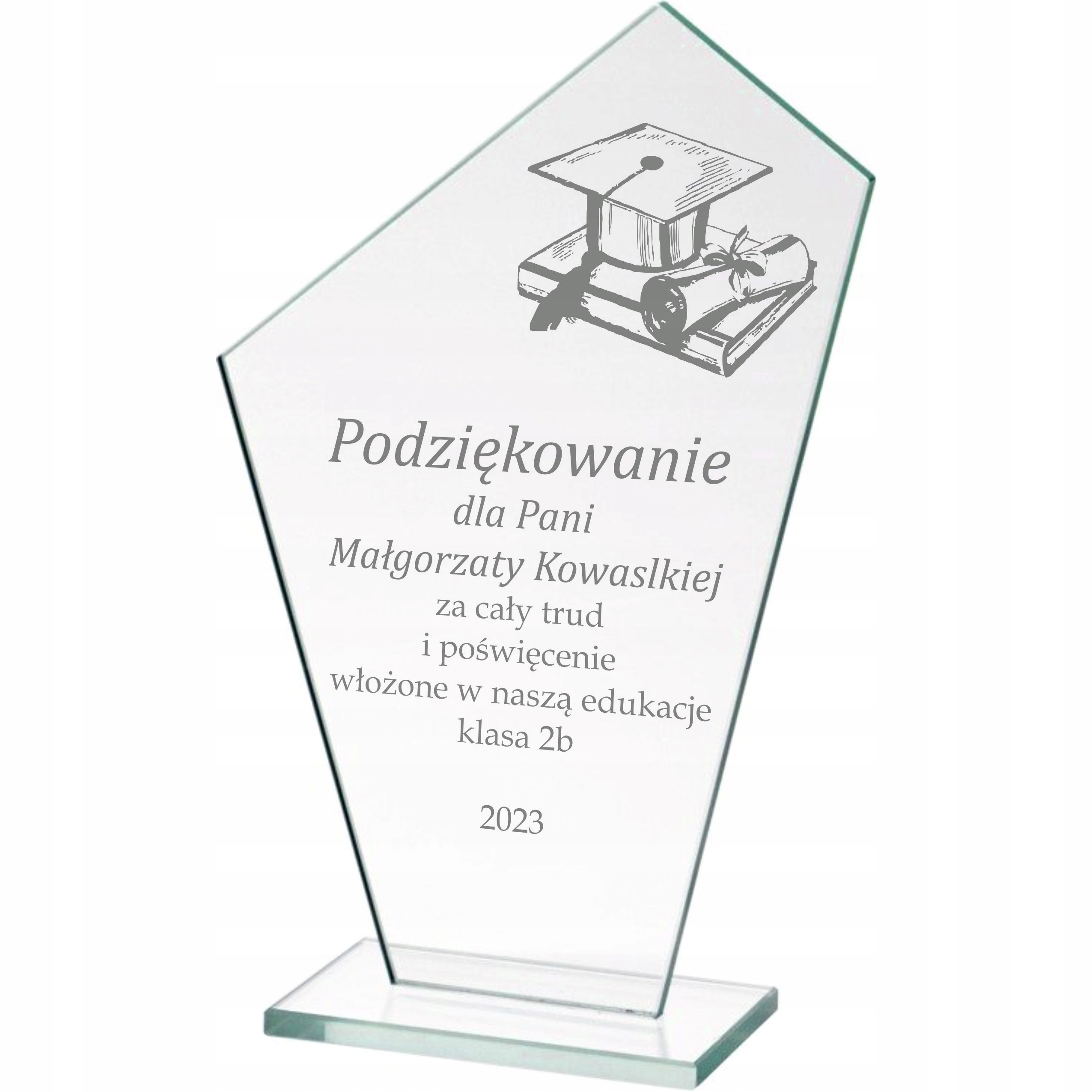 

dla ucznia, koniec roku szkolnego Grawer