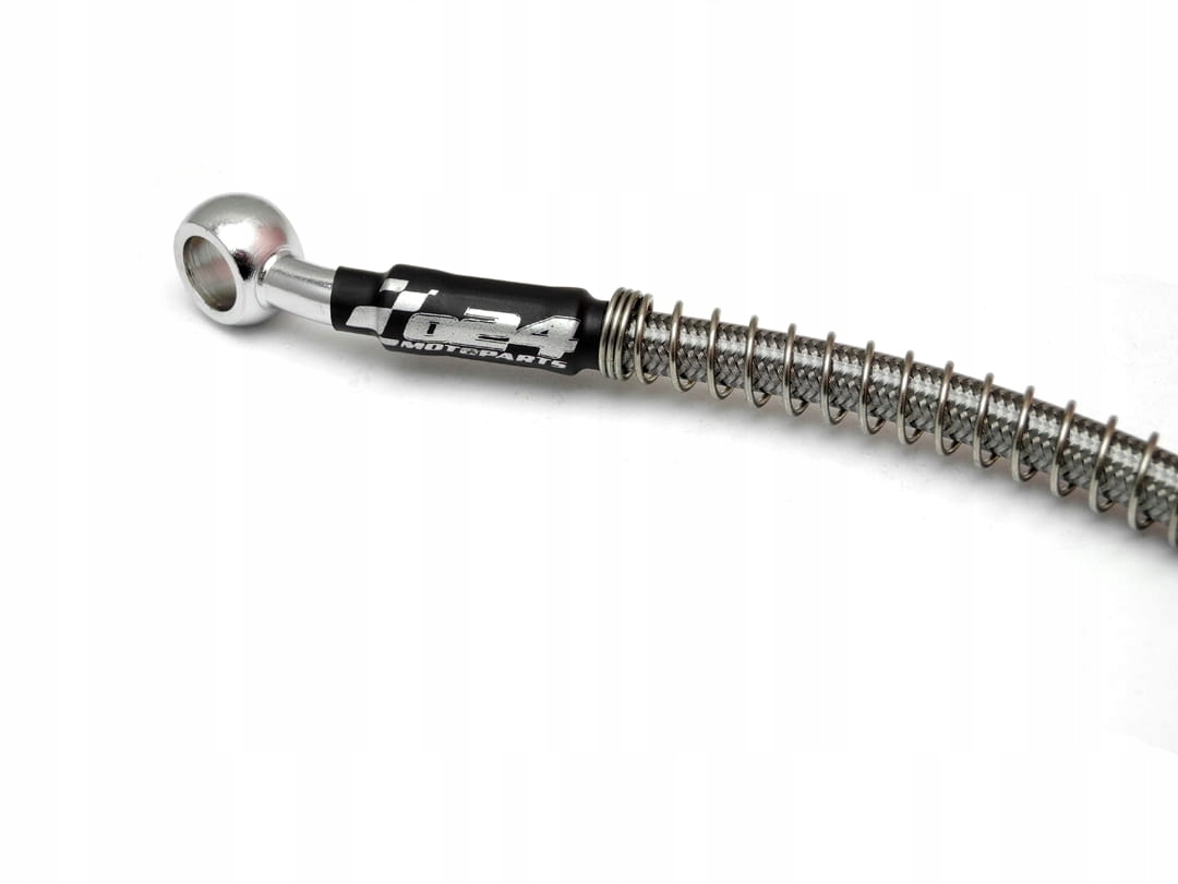 PRZEWÓD HAMULCOWY W OPLOCIE SILVER 90cm Producent o24 Motoparts