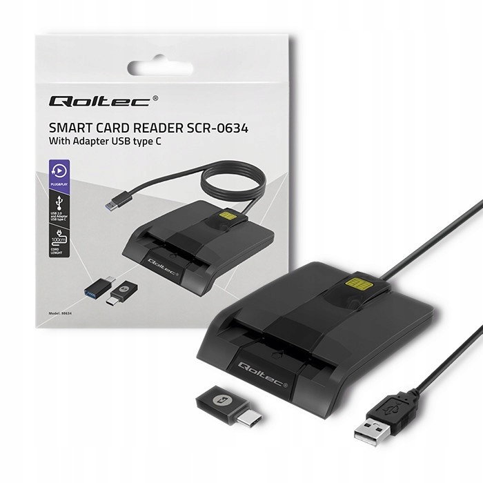 

Inteligentny czytnik chipowych kart ID Usb typu C