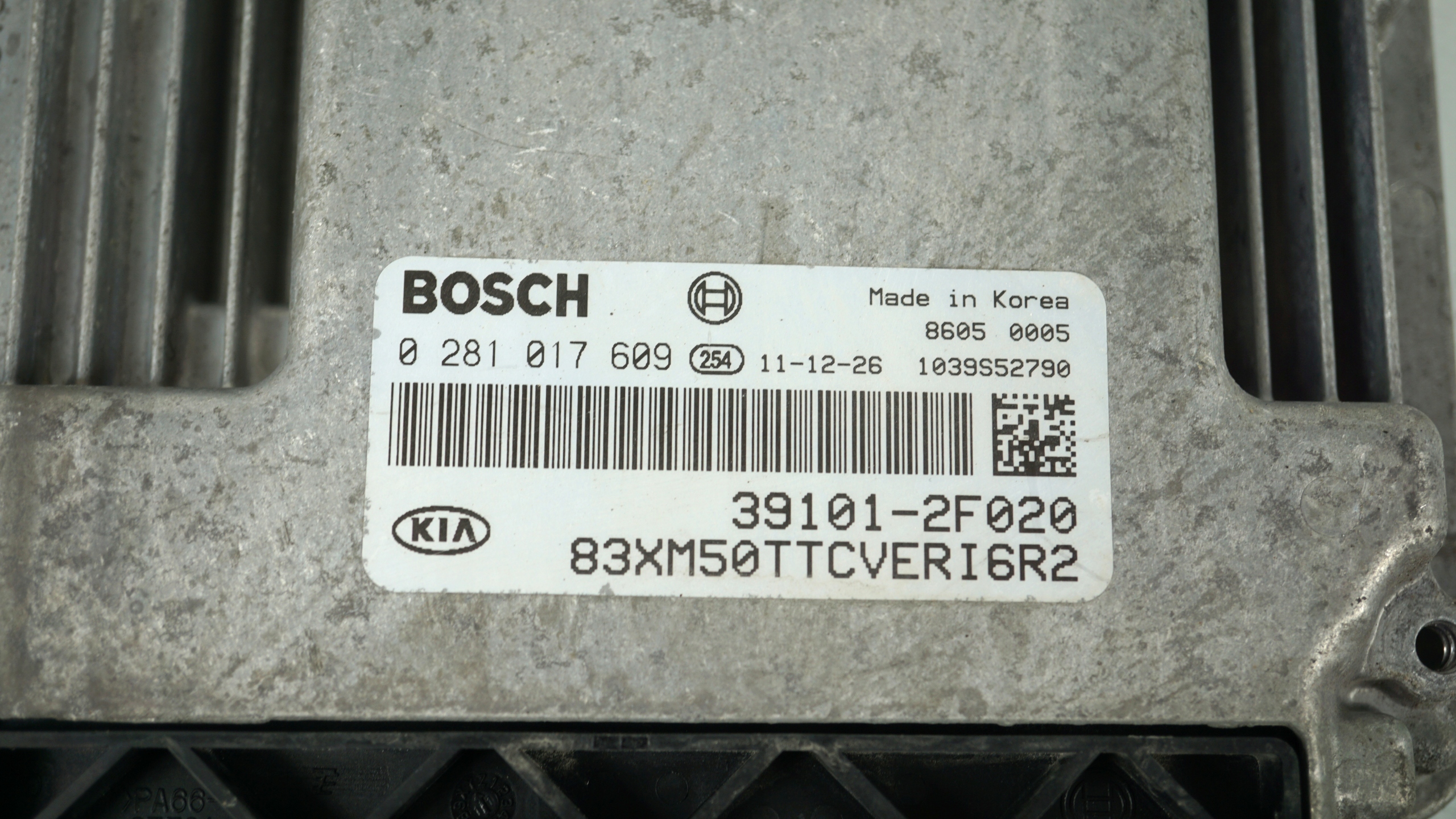 computer control unit of the engine KIA SORENTO 2 II 2.2 CRDI 0281017609 39101-2F020