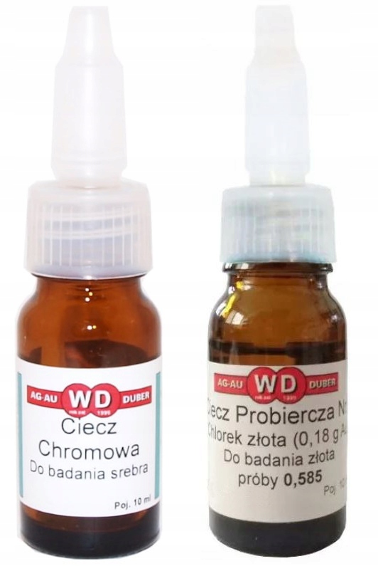 Chromová kapalina Chlorid zlatý Au 0,18 g Sada 10 ml