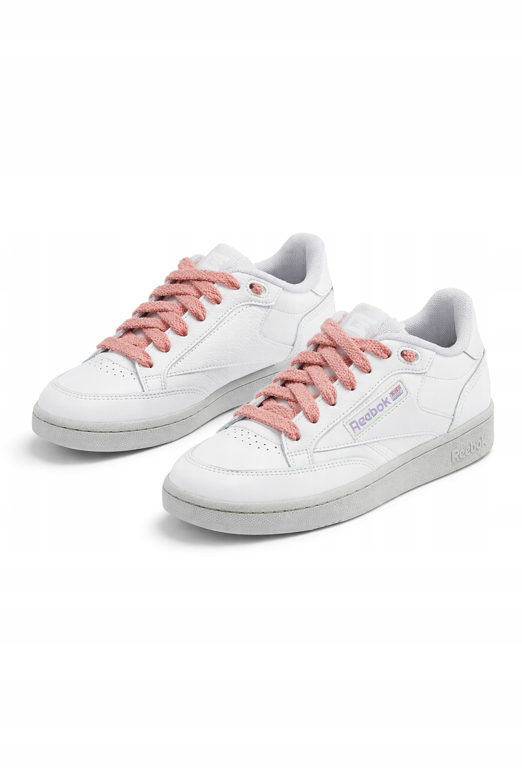 Reebok Sportovní Bílé Boty Z Přírodní Kůže S Šedou Podrážkou 39 I2E