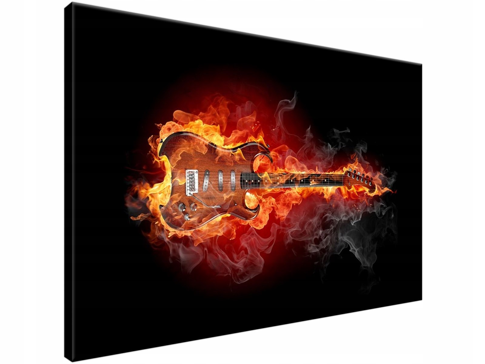 

Obraz drukowany Płonąca gitara 90x60 super