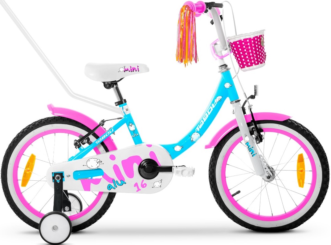 Rower dziecięcy Tabou Mini Girl 18" Alu blue pink