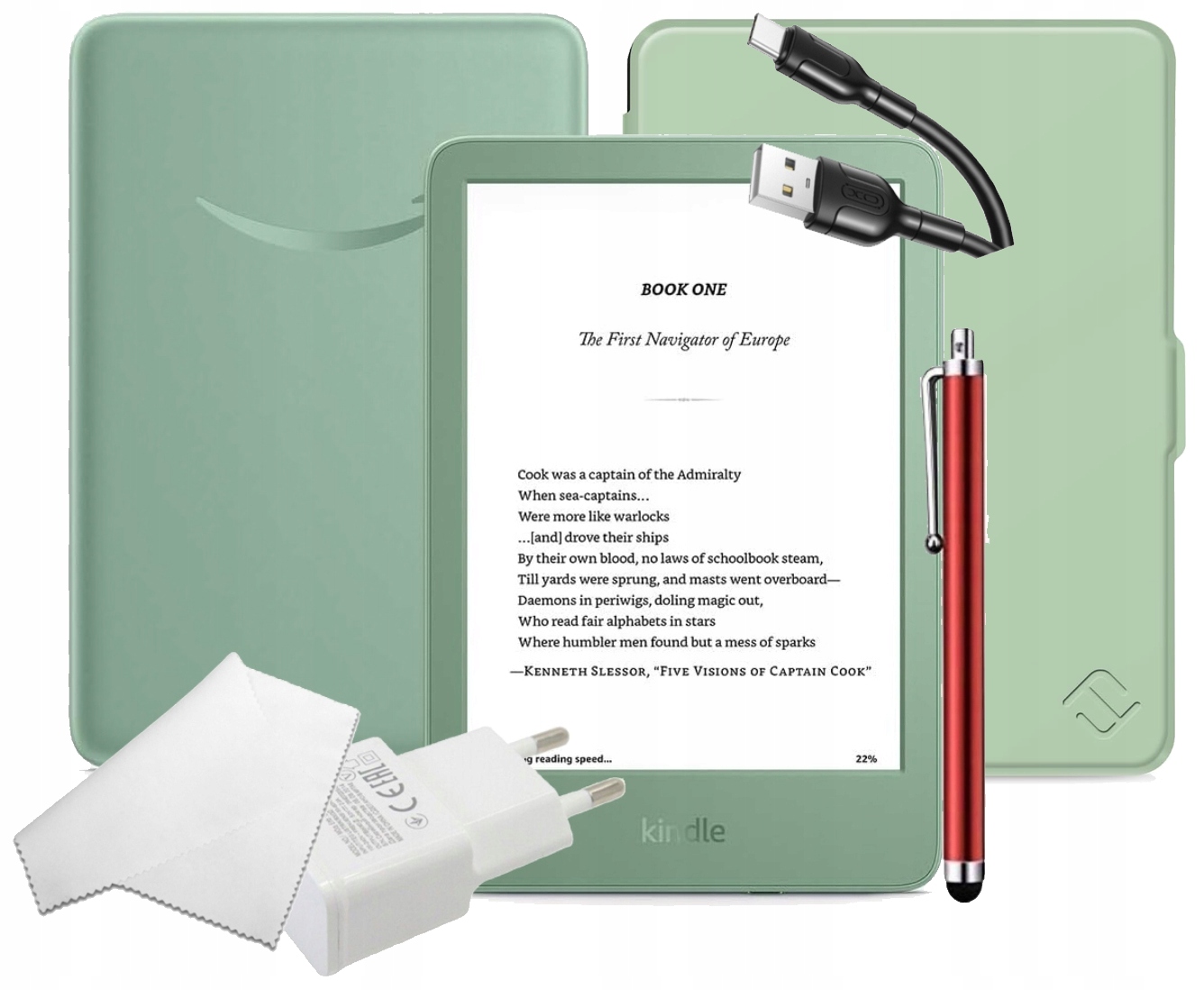 Čtečka Kindle 11 Matcha Bez Reklam 16 Gb Dotykové Pero Doplňky Verze 2024 Pouzdro