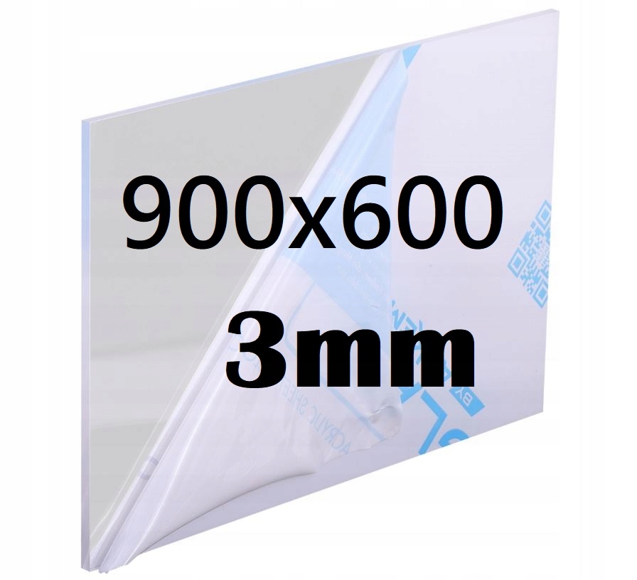 Plexi Plexi Plexi Plexa na míru 90 cm x 60 cm x 3 mm Bezbarvá Deska