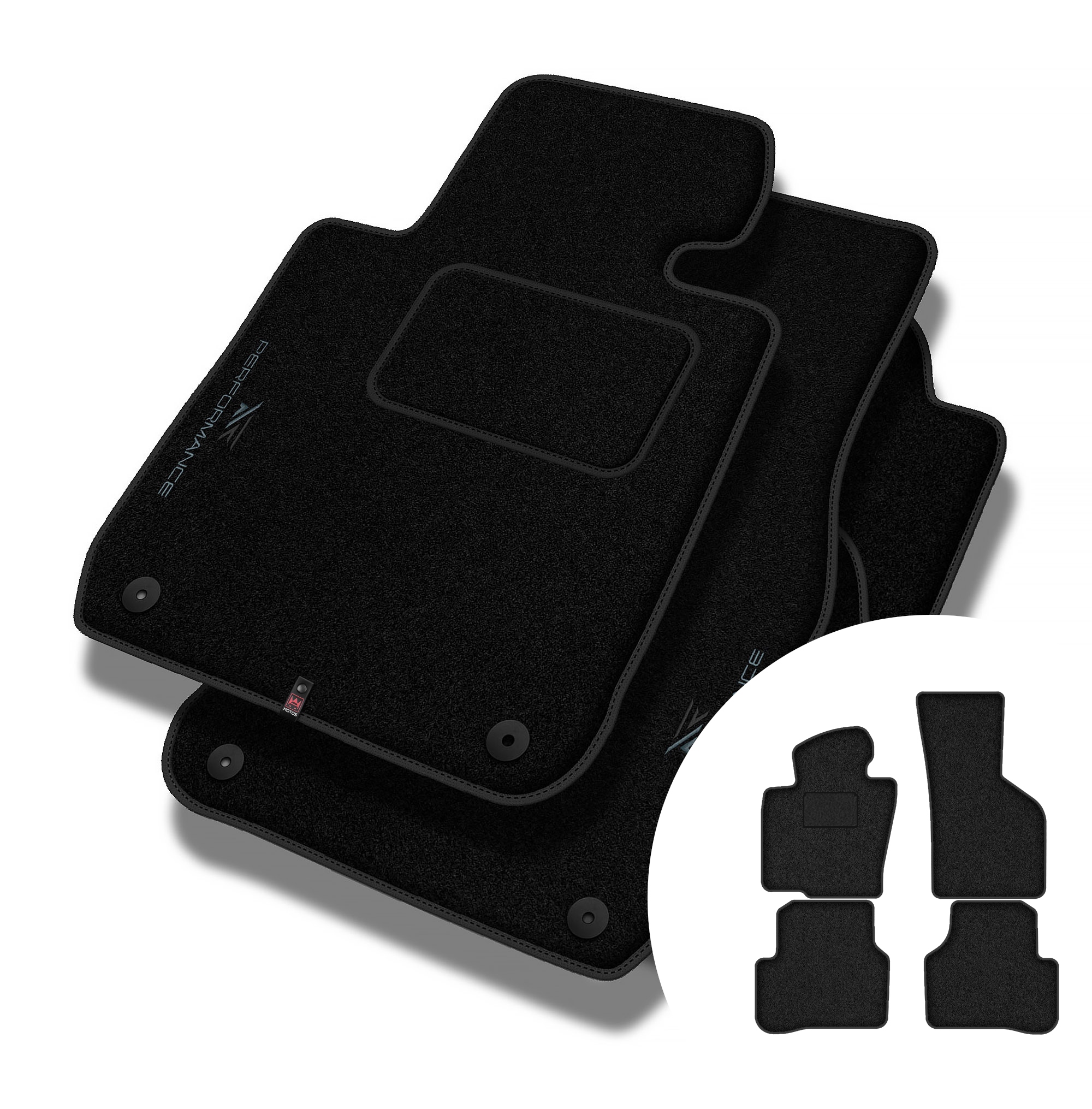 Velurové koberce Performance pro Volkswagen Passat B7 2010-2015
