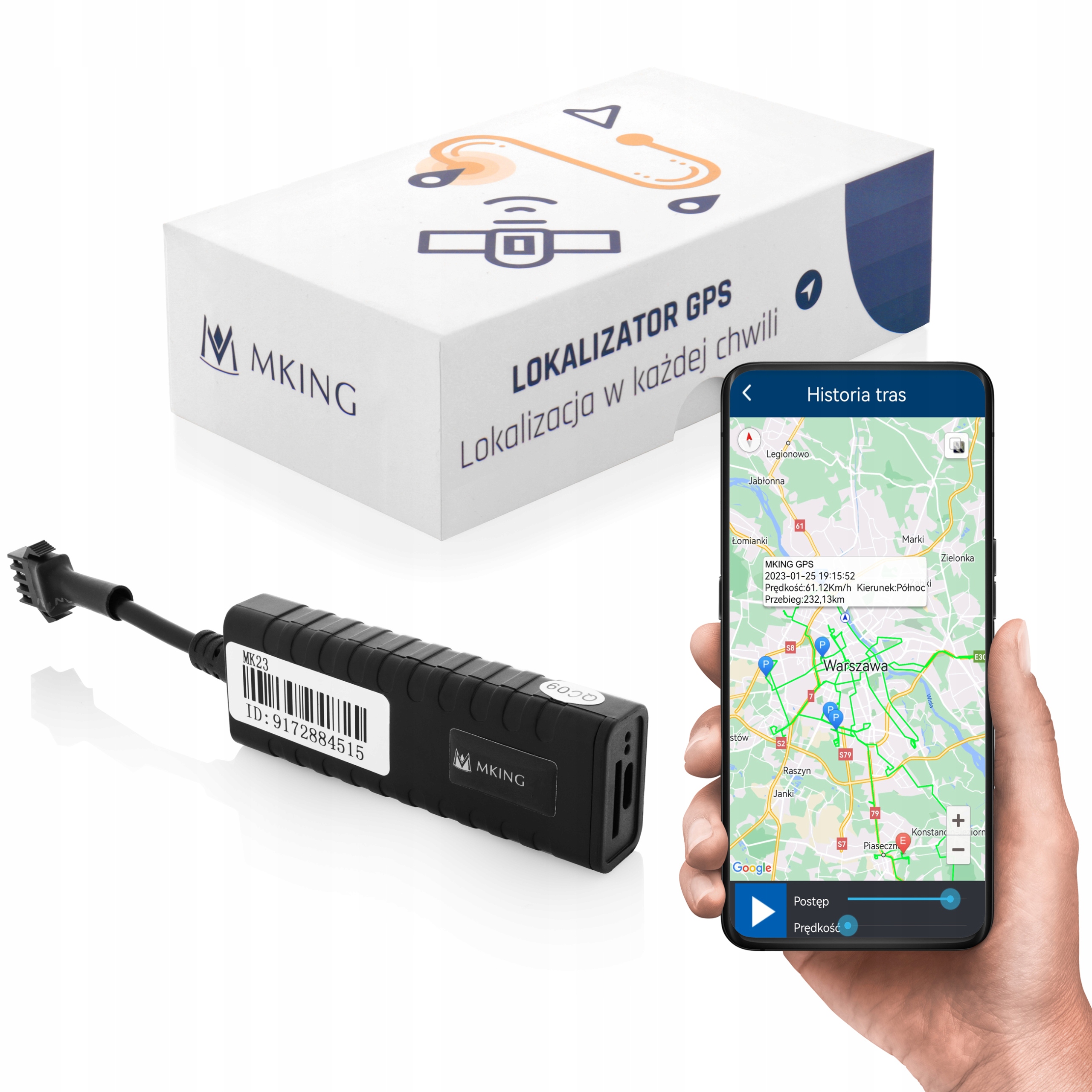 

Lokalizator Gps Odcięcie Paliwa 8-90V Pojazdu Auta