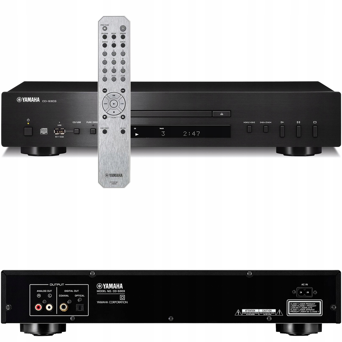 Yamaha CD-S303 Usb CD Prehrávač Flac 24-bit Pure Direct
