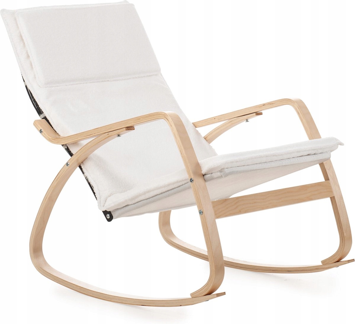 Fotel bujany MatMay biały