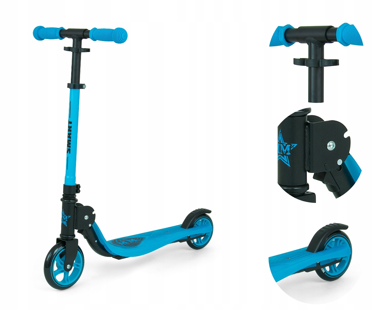 

Hulajnoga 2 Koła Smart Składana Blue dla 6 latka