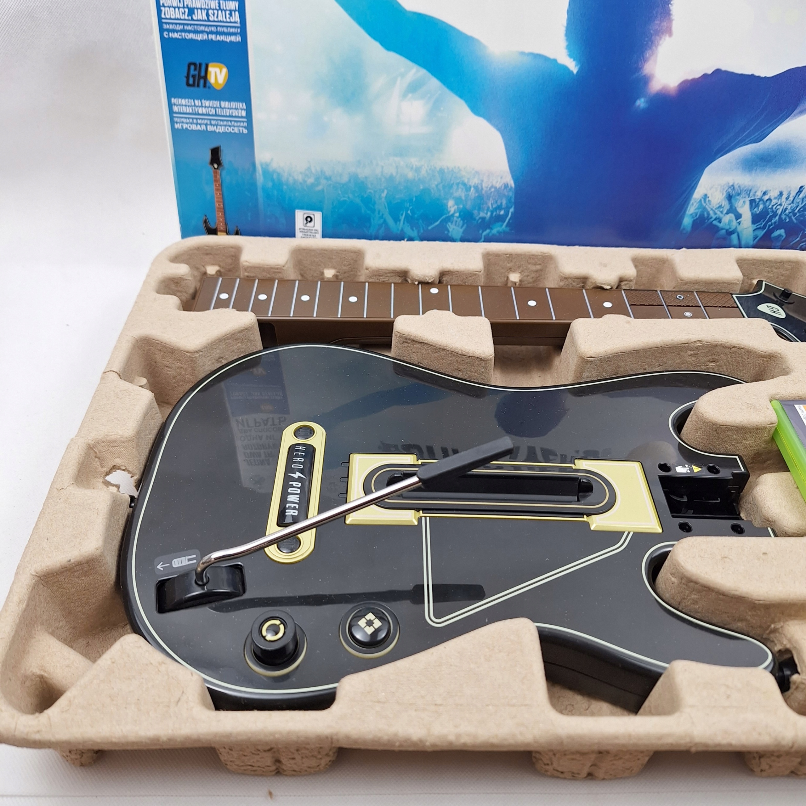 GITARA GUITAR HERO LIVE GRA XBOX 360 X360 PEŁNY KOMPLET W PUDEŁKU Typ gitara