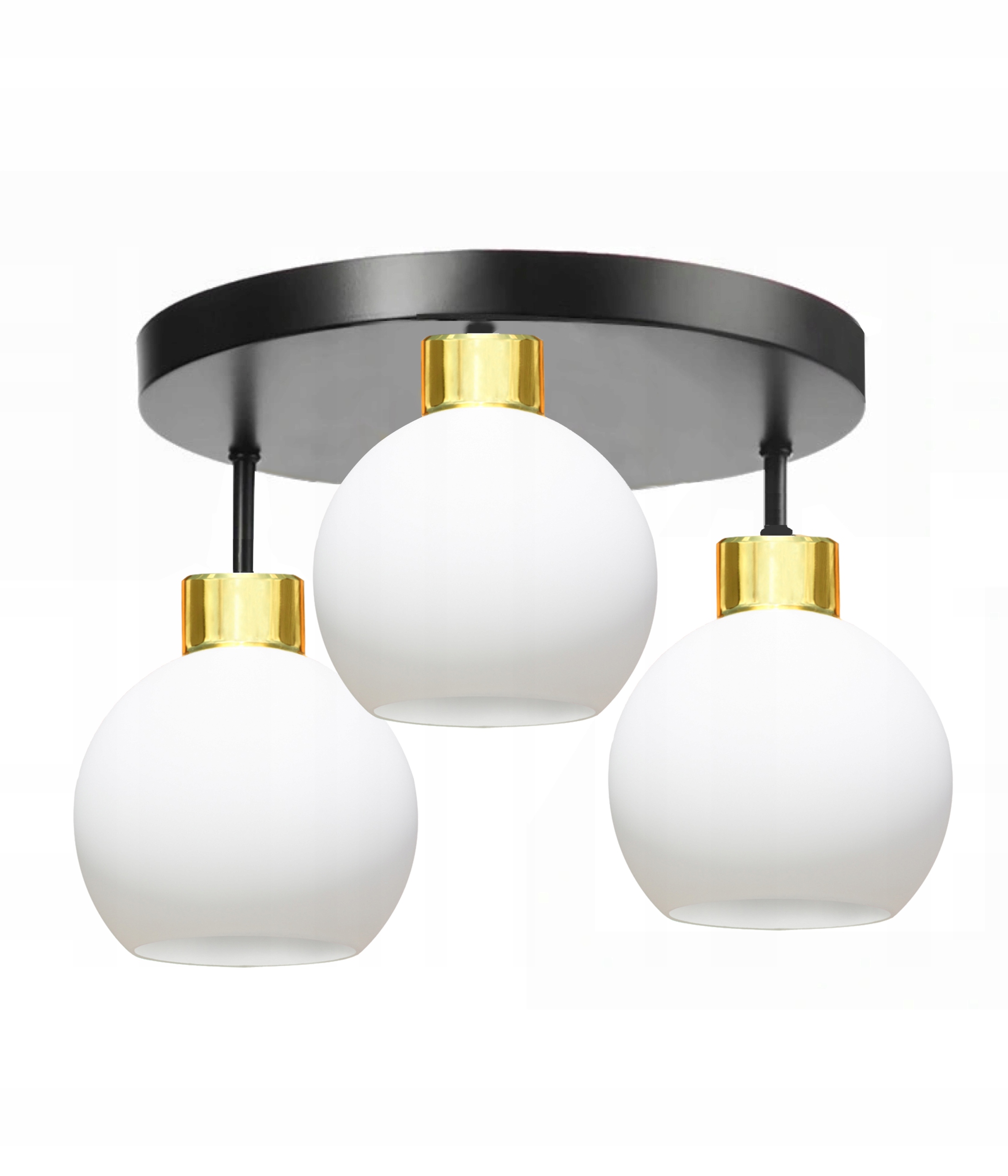 LAMPA SUFITOWA DO SALONU, KRONOS ZŁOTO 5-302KO LED