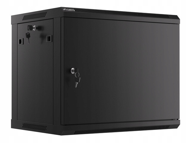 Lanberg nástenná skrinka 19 9U 600x450 čierna WF01-6409-00B