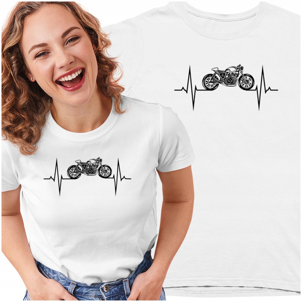 

Prezent Tshirt Motor Motocykl Linia Życia XL