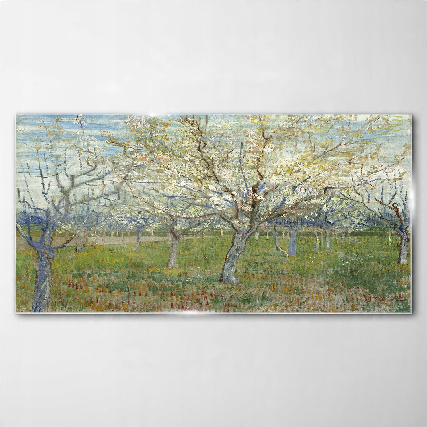 

Foto-obraz szklany Różowy sad Van Gogh 140x70 cm