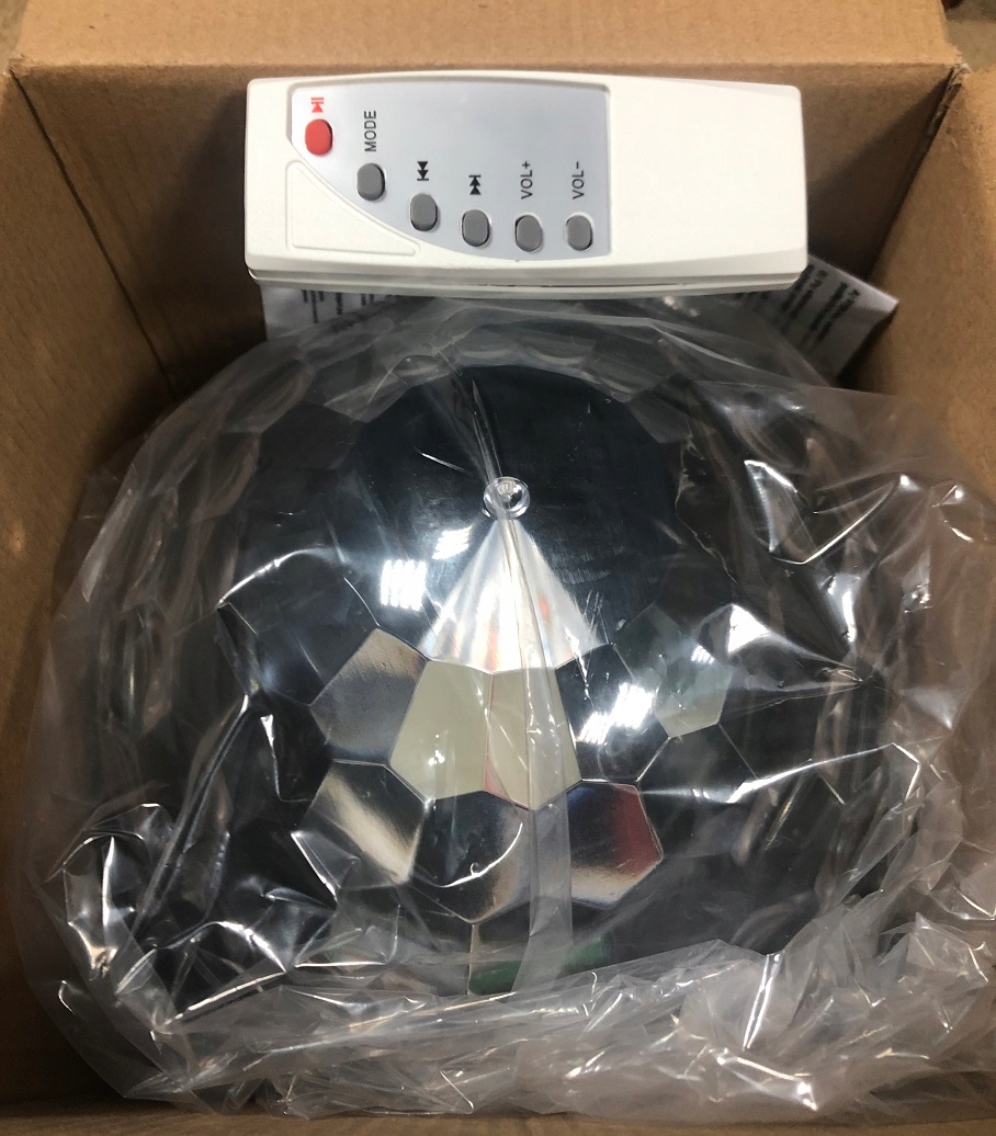 Kula Disco Projektor Głośnik MP3 USB pilot Komunikacja brak