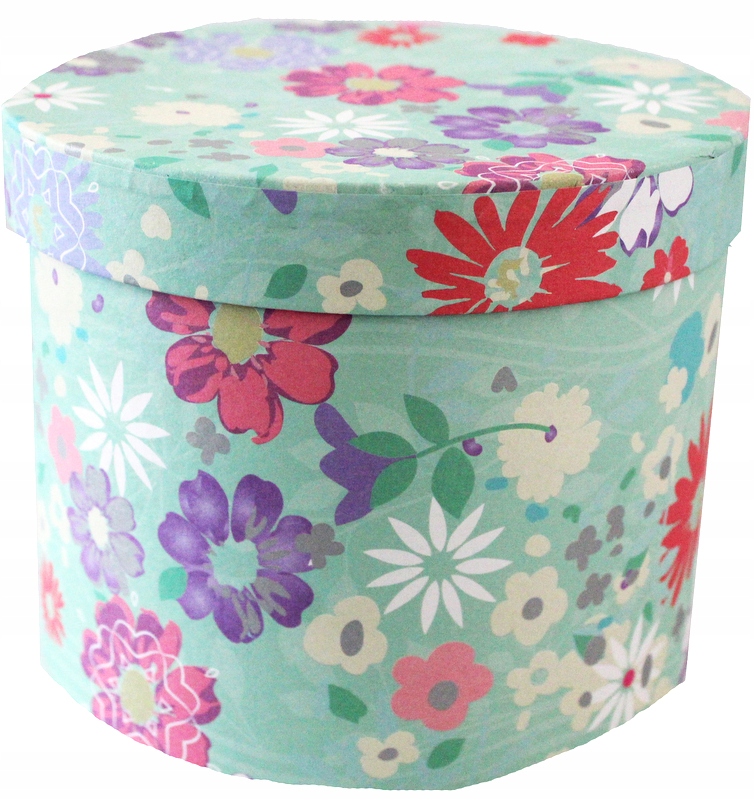 

Flower Box Wzór Pastelowe Kwiaty fi 18,5 /XL