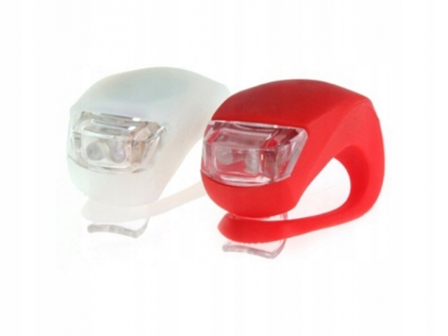 

Latarka lampki rowerowe silikon 2 Led 2 szt