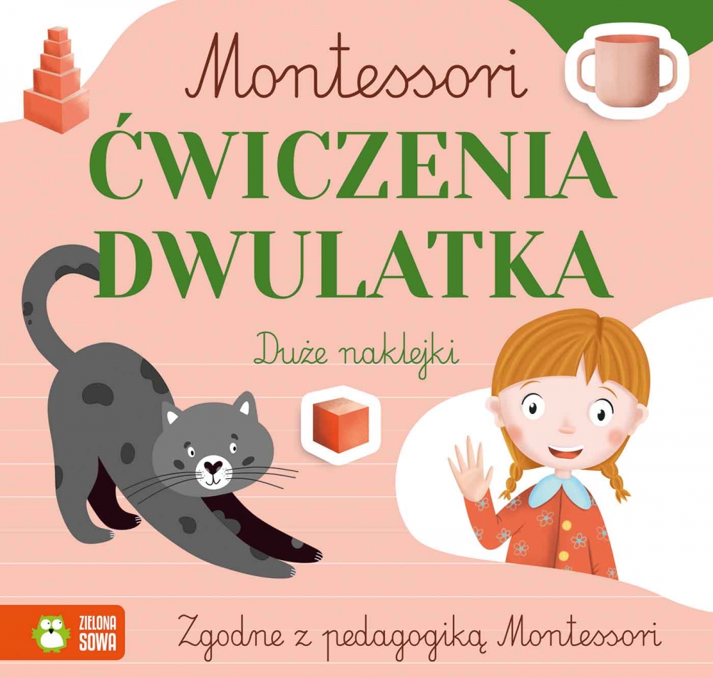 MONTESSORI ĆWICZENIA DWULATKA 2-LATKA NAKLEJKI