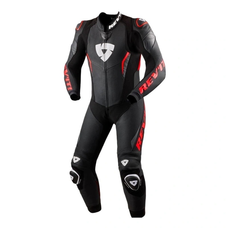 Motocyklový oblek Revit Argon 3 Black/neon Red čierny, červený fluo