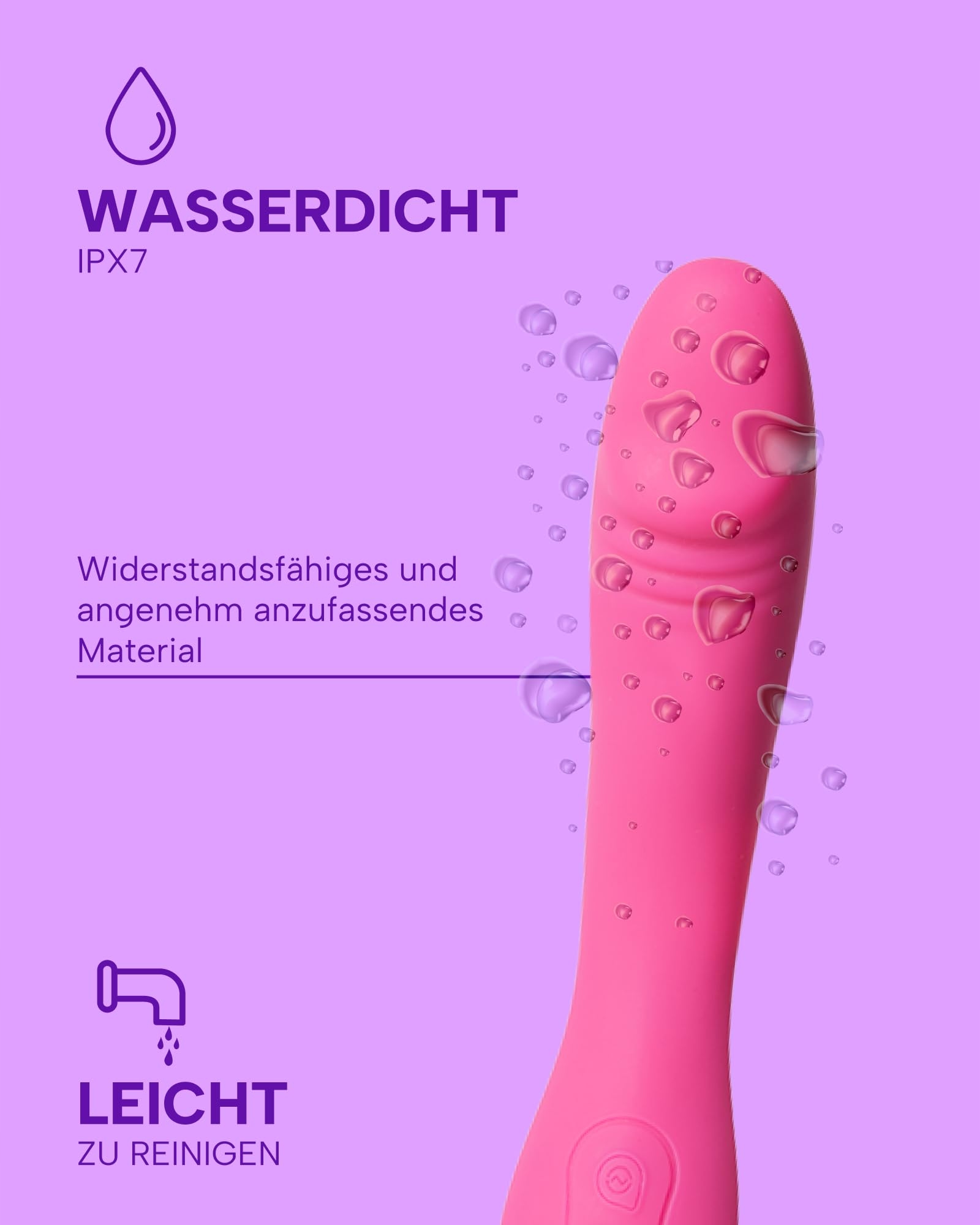 MYSECRETCASE Wibrator Dildo 22cm Dla Kobiet G-Punkt Klitoris Silikon — miniatura 4