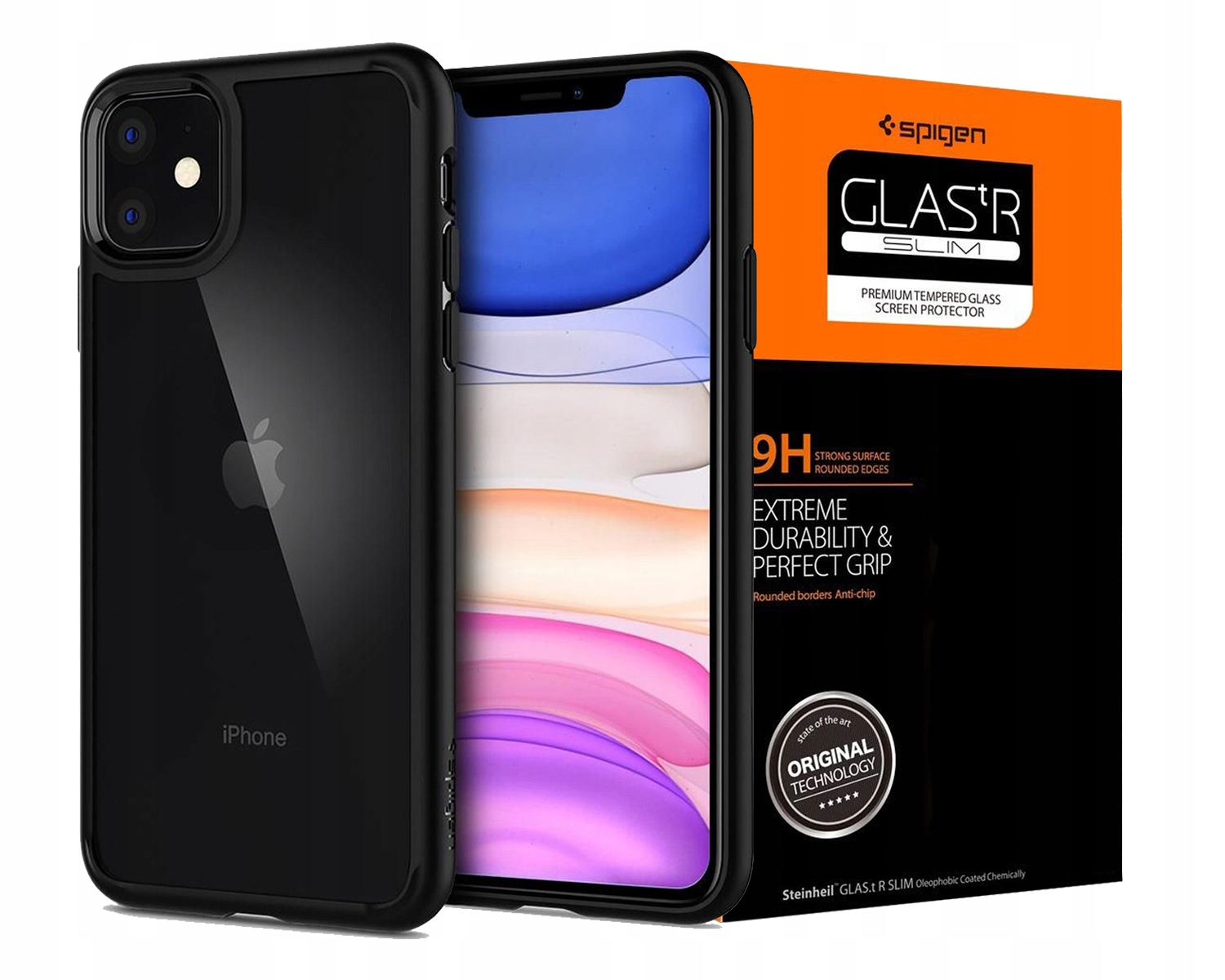 

Spigen U-hybrid Etui Do Iphone 11 +szkło Spg Slim