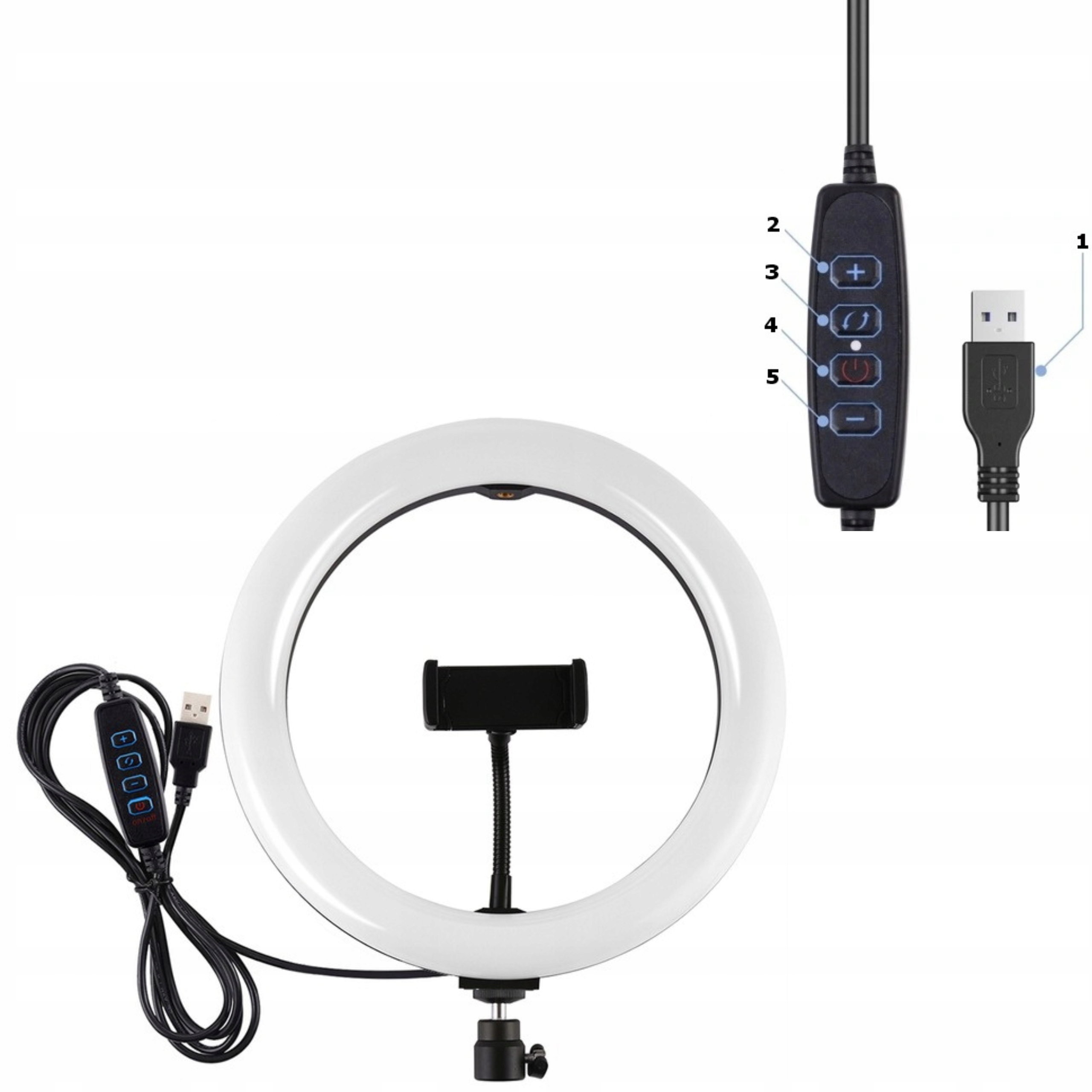 LAMPA PIERŚCIENIOWA LED 120W BLUETOOTH+STATYW 2,2M Marka Inna