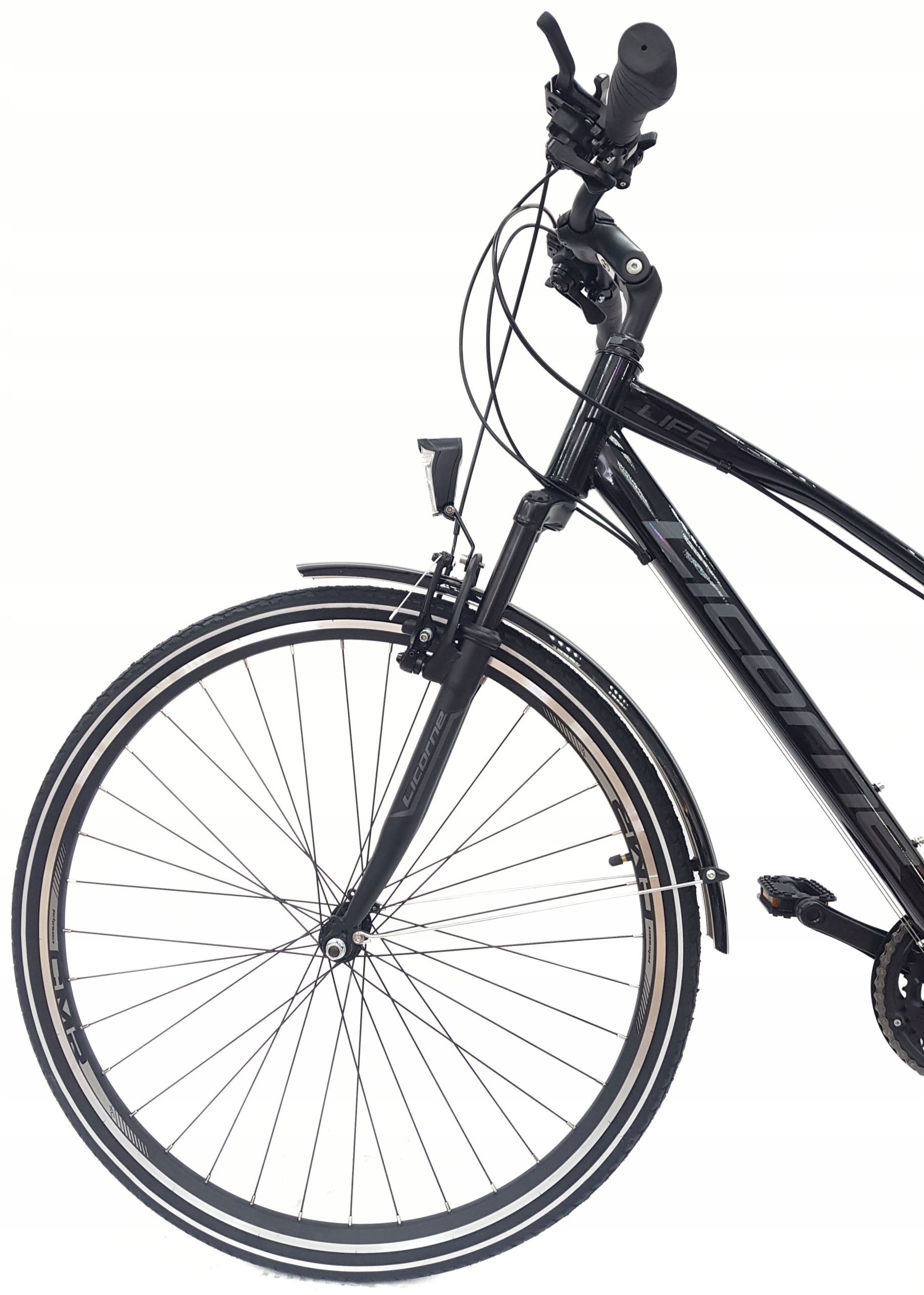 Trekkingowy Damski Rower 28 Światła Bagażnik Błotniki Dzwonek Stopka Cyngle Rozmiar koła (