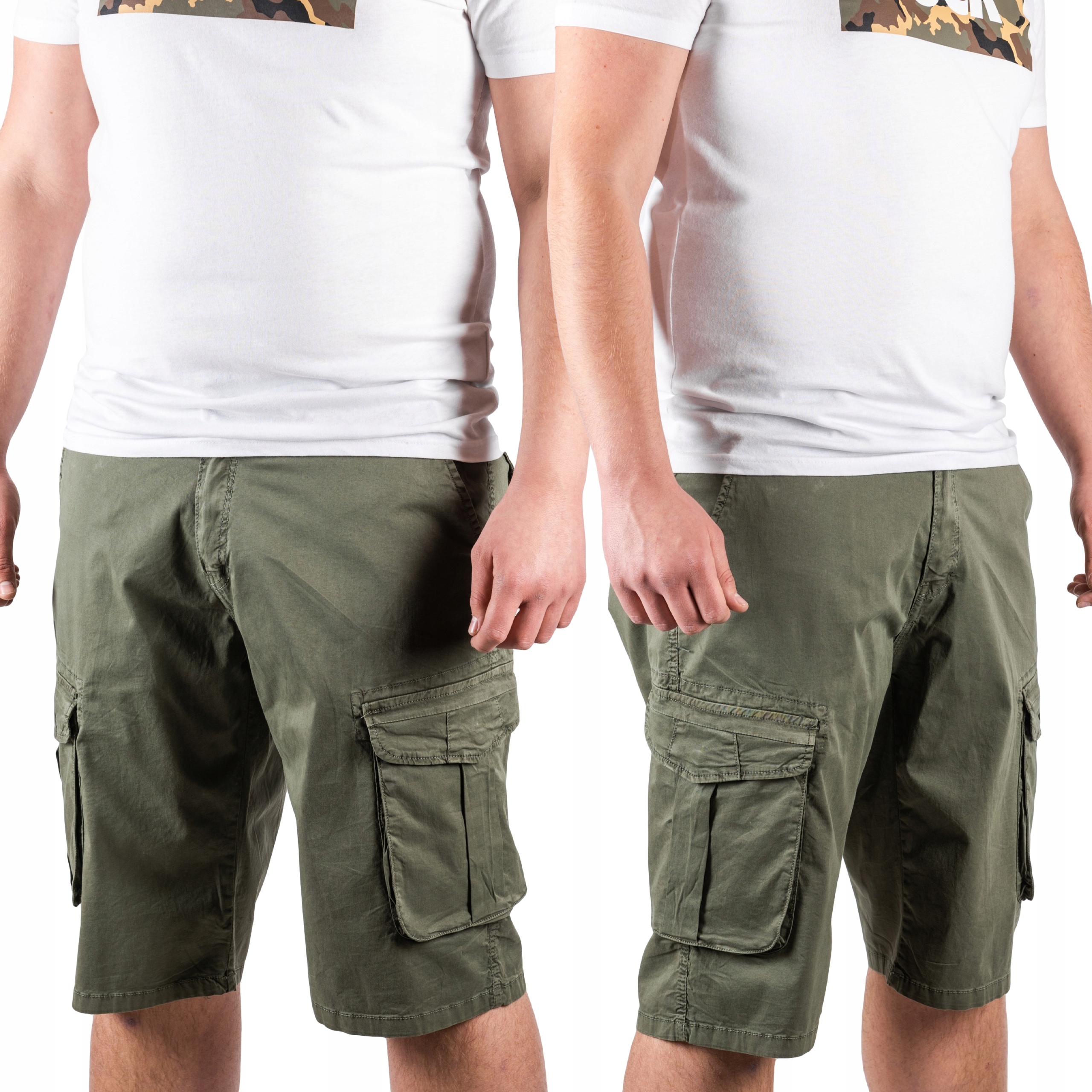 

Krótkie spodenki Bojówki zielone spodnie Ino r.5XL