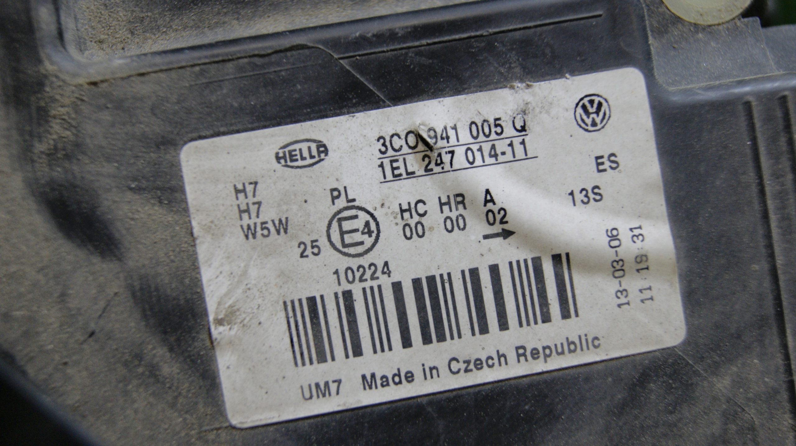 light left front VOLKSWAGEN PASSAT B6 3C0941005Q 1EL247014-11