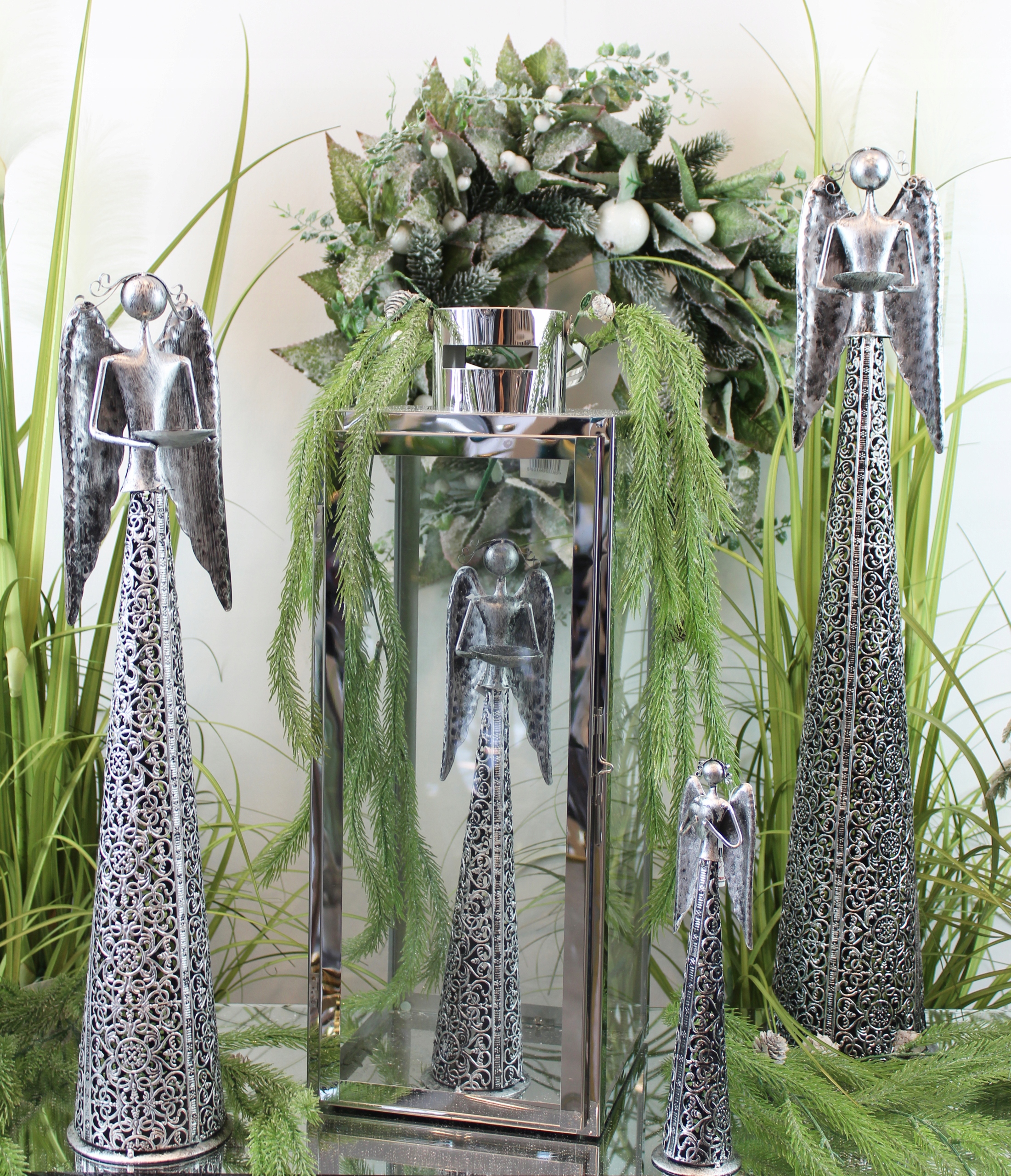 Anioł metalowy złoty oświetlenie LED H55 DEcodomi Materiał dominujący inny