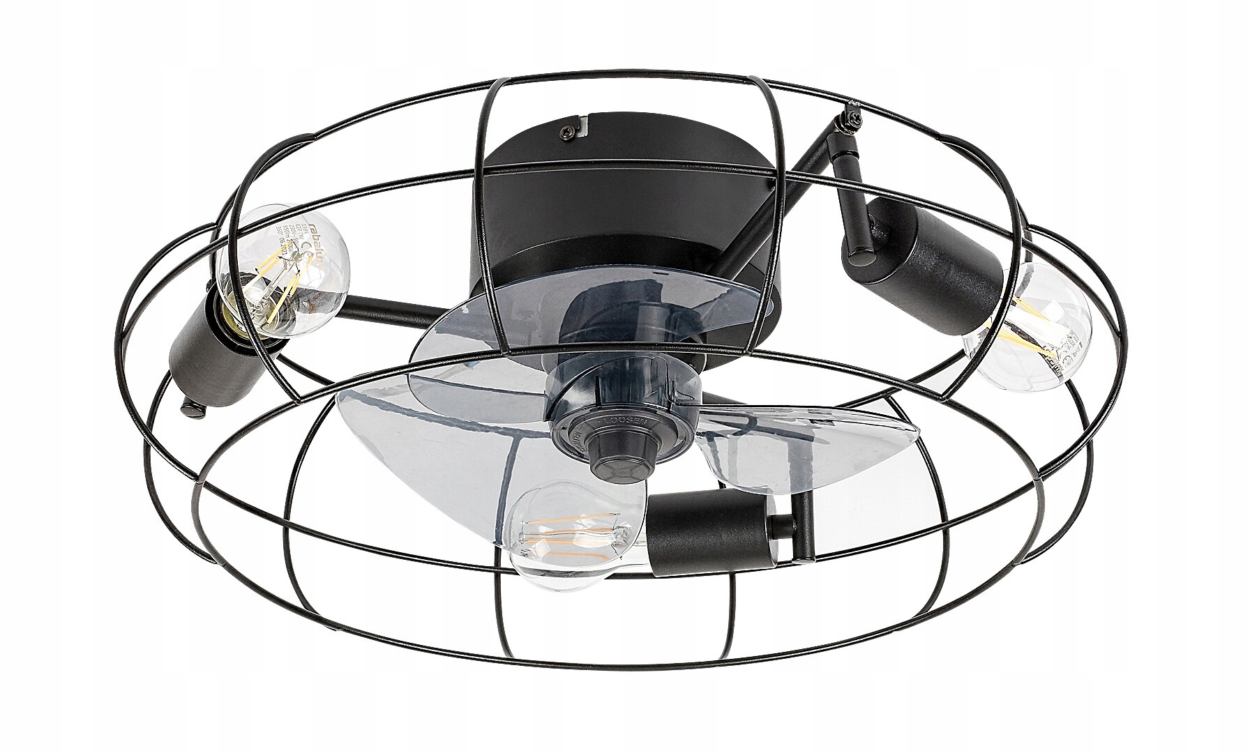 Stropné svietidlo s ventilátorom 3xE27 industriálne Cadmus Rabalux 71043
