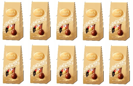10x 100g Lindt Lindor Assorted praliny mix Karton