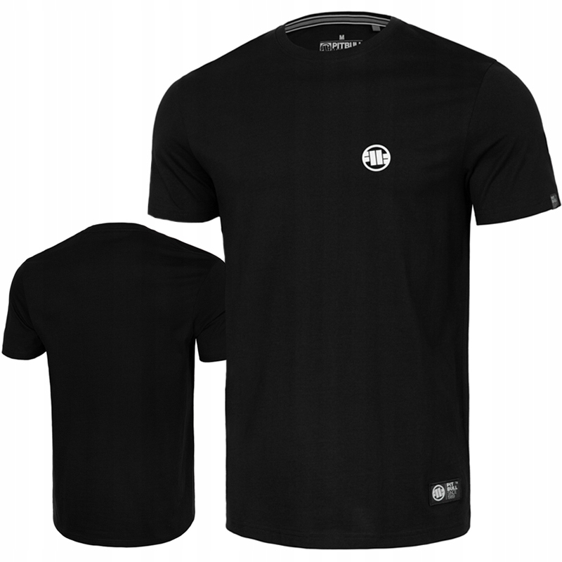 PIT BULL koszulka SMALL LOGO czarny wlepa ARI - L