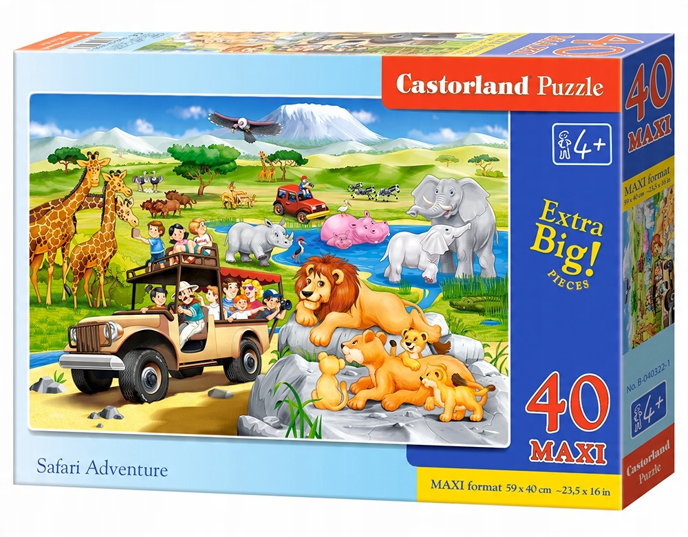 

Puzzle 40el Maxi Safari Castor 4+
