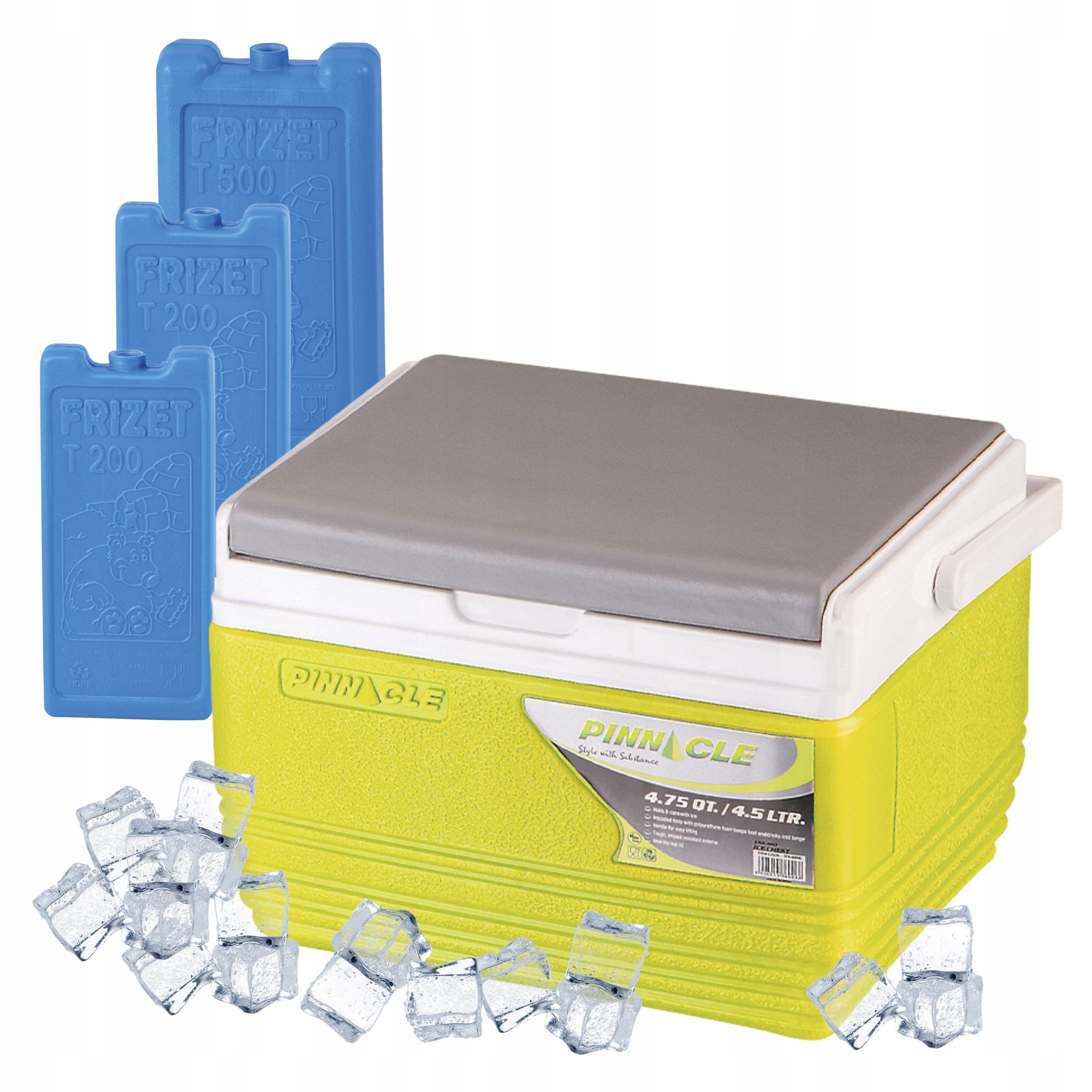 Turistická lednička na náplně 4,5 l Pinnacle Tpx 6006 Limetková 3 náplně