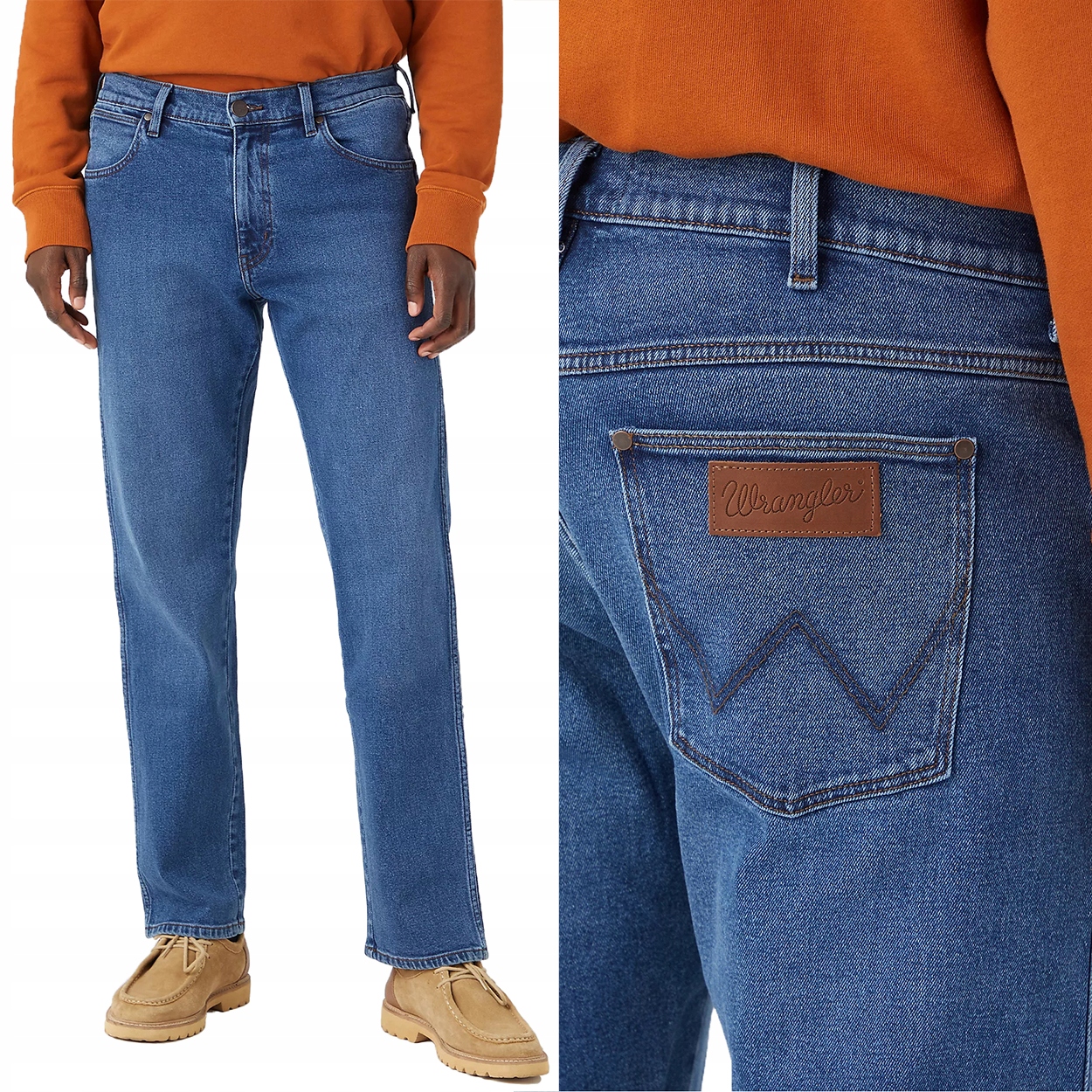 Wrangler Frontier The Look Džins jednoduché volné džínové kalhoty W30 L34