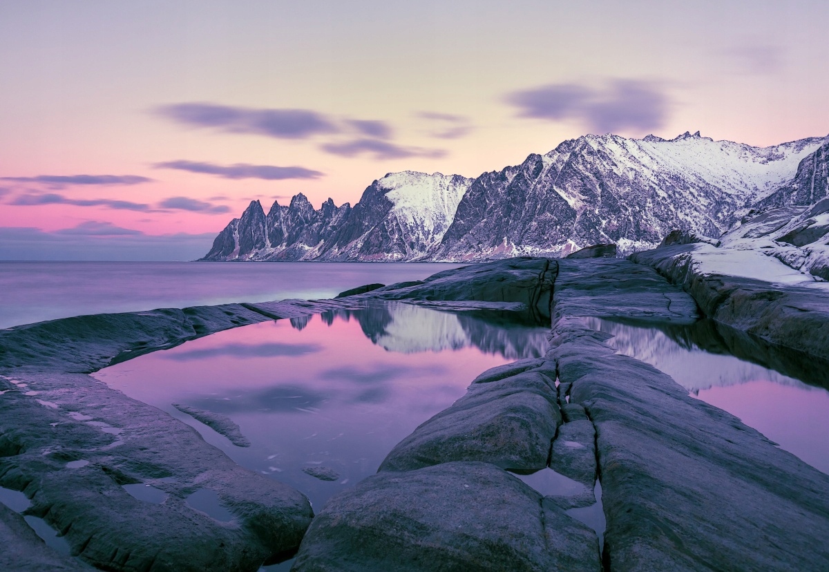 

Fototapeta Flizelinowa Zima Fjord 152x104