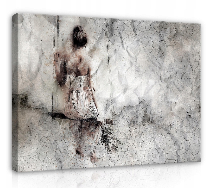 Obraz 80x60 Zamyšlení melancholie klid křehkost nostalgie žena