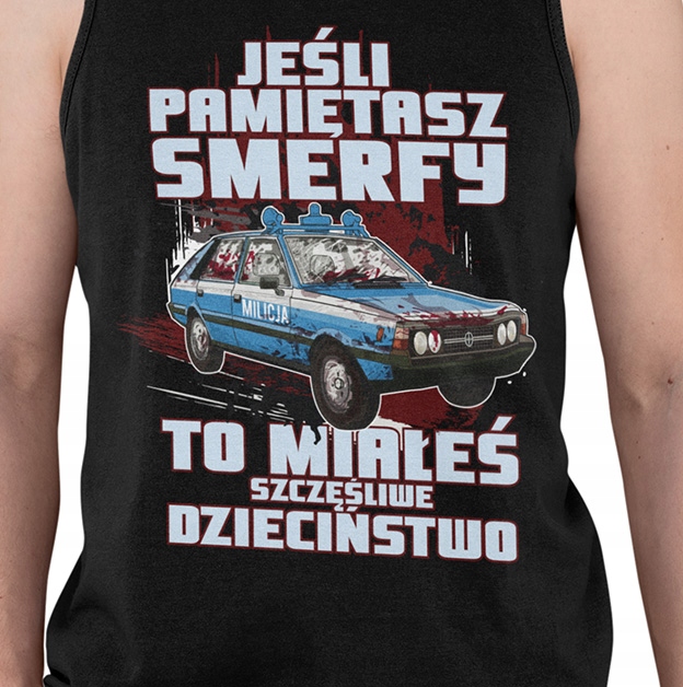 TANK TOP LEGENDY PRL POLONEZ SMERFY Marka inna