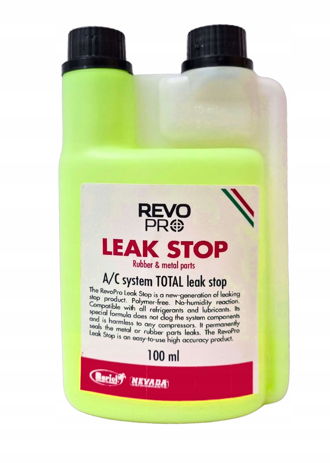 Tesniaci prostriedok na klimatizáciu činidla r134a 1234YF Revopro 100 ml s Uv žiarením
