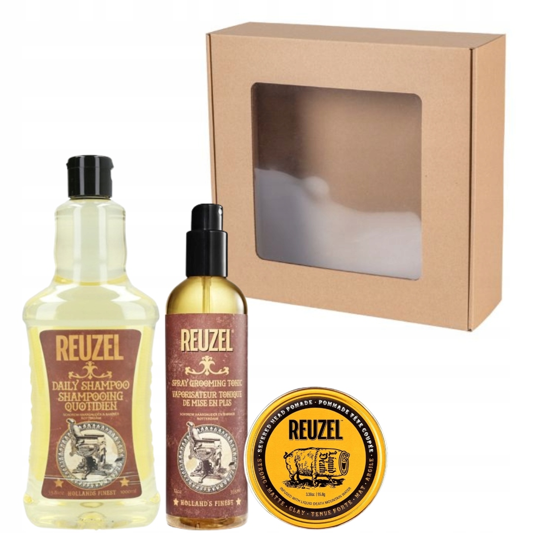 Reuzel Tonik Grooming spray Szampon Daily Pomada Severed