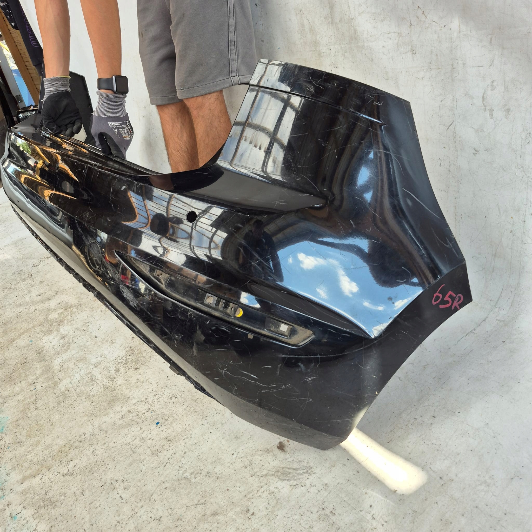 VW GOLF SPORTSVAN 14-18 bumper rear part rear 4XPDC