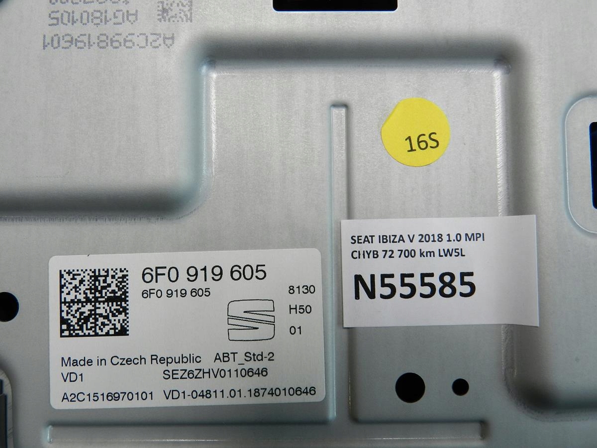 SEAT IBIZA V display navigation 6F0919605