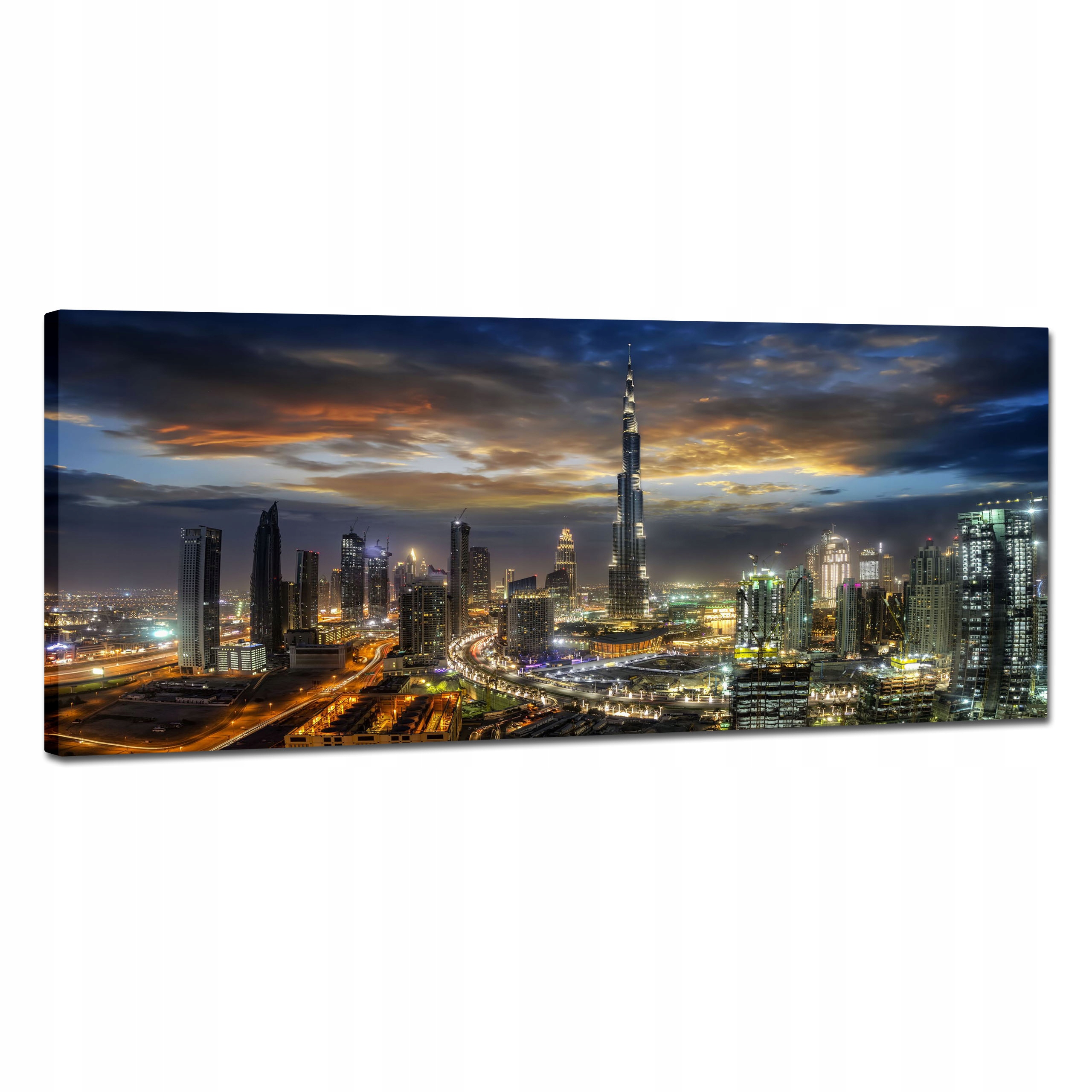 Obraz Na Płótnie Do Salonu Panorama Architektura Miasto Dubai 120x50