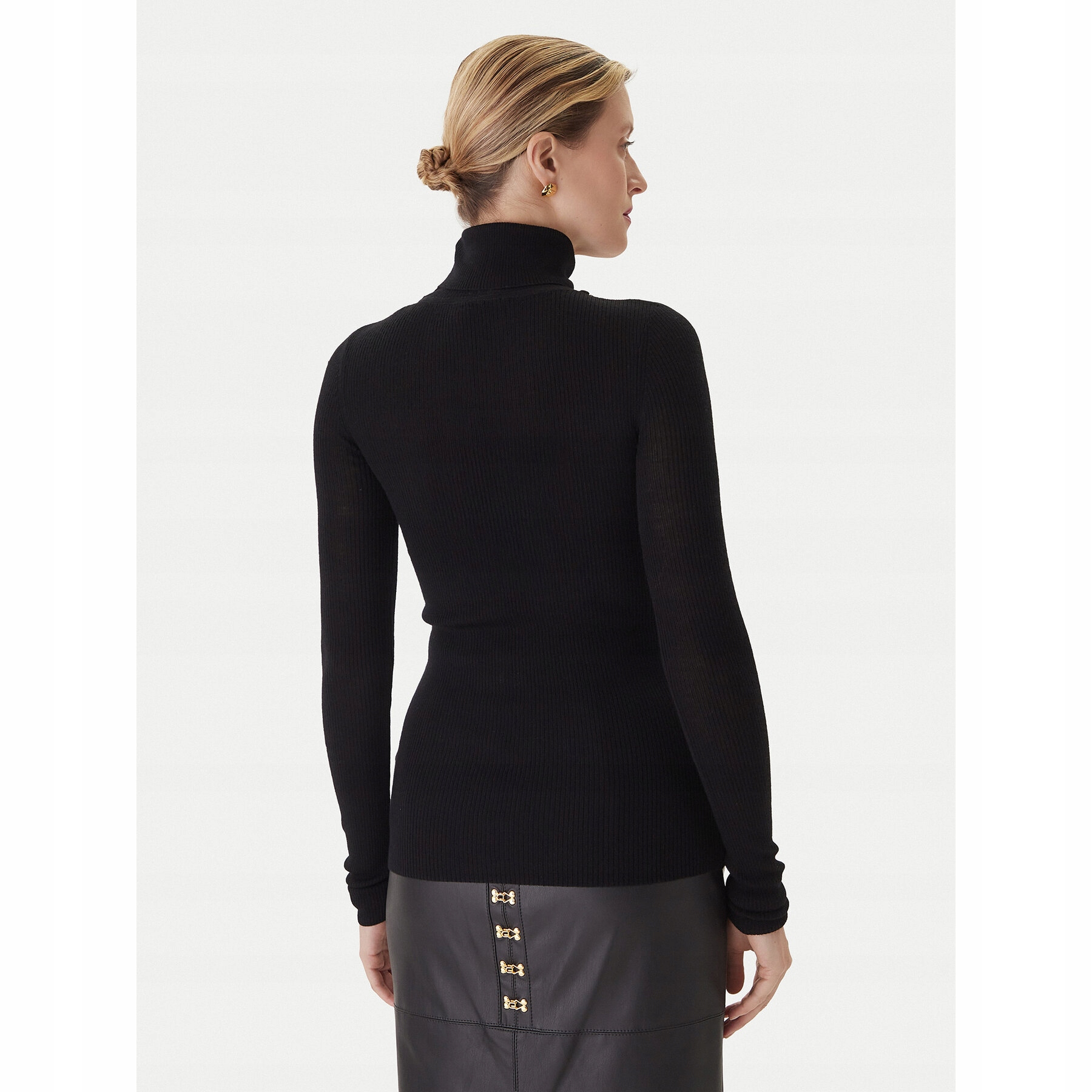 Elisabetta Franchi Damskie Golf Czarny MK43B57E2
