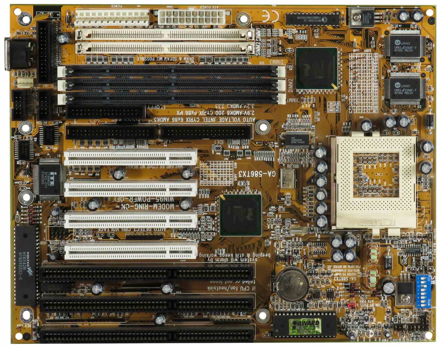 Gigabyte GA-586TX3 Socket 7 Sdram Pci Isa Atx